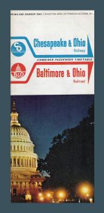 1963 C & O / B & O Timetable Cover